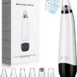 Electric Facial Vacuum Pore Cleaner | Hot Compress Blackhead Remover for Deep Cleansing & Acne Care