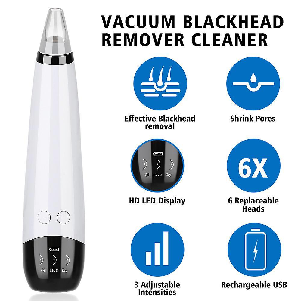 Electric Facial Vacuum Pore Cleaner | Hot Compress Blackhead Remover for Deep Cleansing & Acne Care