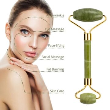 Luxury Natural Jade Roller & Scraper Set – Firming, Lifting & Glow-Enhancing Massage Tool